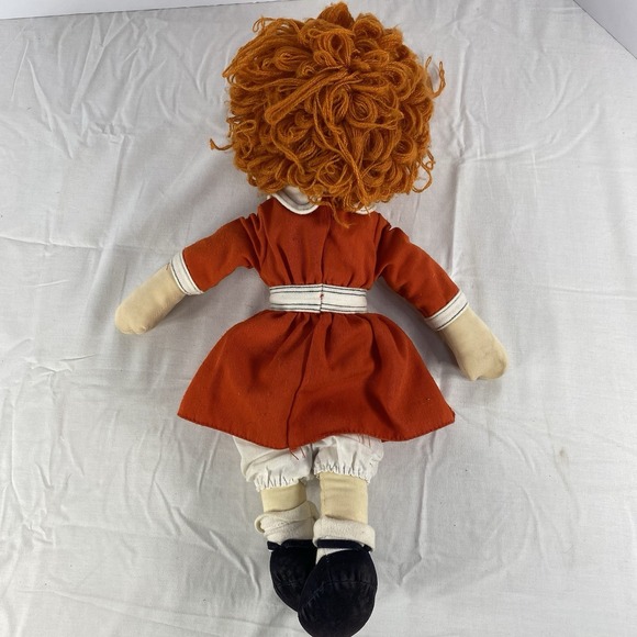 Vintage 1982 Little Orphan Annie 17" Rag Doll  Knickerbocker Toy Applause - Picture 8 of 10